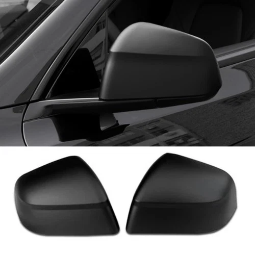 Side Rearview Mirror Cover For 2025 2026 Tesla Model Y Juniper Matte Black ABS