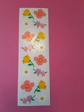 vintage Mrs Grossman's flowers sticker strip