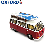 Furgoneta tabla de surf T2 Bus 1/76 modelo diecast - coche miniatura coleccionable de aleación