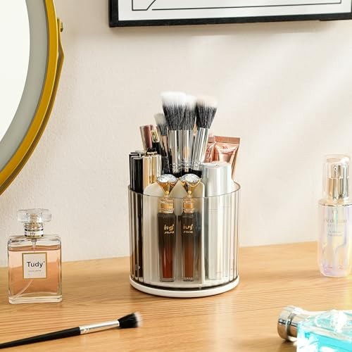 360° Rotating Desk Organizer - 6 Slots Pencil Pen Holder, Pen Organizer Art - Picture 8 of 8