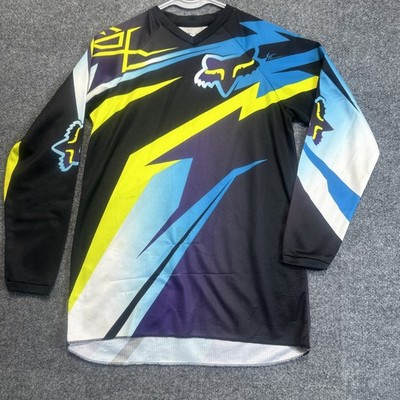 Fox Racing Jersey Youth 18-20 Multicolor Motocross MX V Neck Long Sleeve