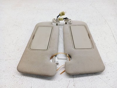 09-13 INFINITI G37 Coupe Sun Visor Pair x2 w/Illumination OEM