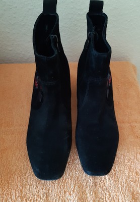 Garbor Stiefeletten Schwarz Wildleder Größe 4.5