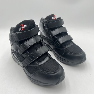 Answer 2 Shoes Men s 10.5M Apis Stability Boots Hook And Loop Black 551-1