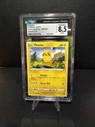 Pikachu Evolving Skies Common Card 049/203 SWSH07 4 SQUARE CUT ERROR CGC 8.5