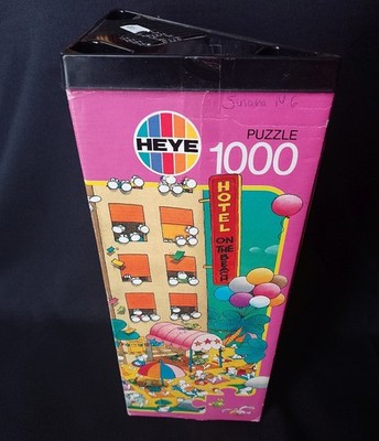 Heye Mordillo Beach Hotel Puzzle Jigsaw 1000 Pieces 1992 & Poster