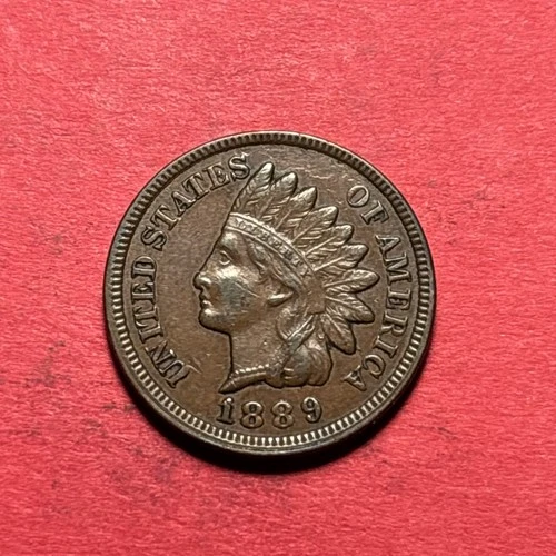 (1) Beautiful Antique 1889 Indian Head Cent/Penny CHOICE XF-EXTRA FINE