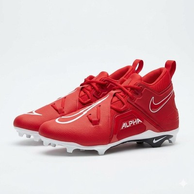Nike Alpha Menace Pro‎ 3 football cleats in university red and white Mens SZ 16 Amazon.com | Nike Alpha Menace Pro 3 Mid Men main image 2