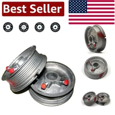 Reliable Garage Door Cable Drums for Up to 8' Doors - 265 lbs Capacity, Pair