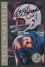 Paul Warfield Autograph Football Card (1998 HOF Series) Miami Dolphins
