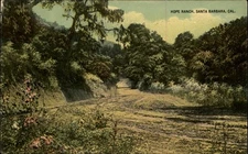 Hope Ranch Santa Barbara California vintage postcard u693