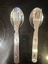 VTG Stainless Steel Camping Utensils Silverware Scouts Knife Spoon Fork