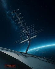 Outdoor TV Antenna, Long Range Antenna, 4K 1080P VHF UHF Digital HDTV Antenna