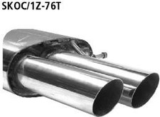 Bastuck Sportauspuff VW Jetta 5 (1KM) 2x76mm 20° schräg