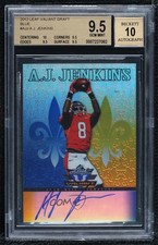 2012 Leaf Valiant Blue 77/99 AJ Jenkins #AJJ BGS 9.5 GEM MINT Auto 0s3