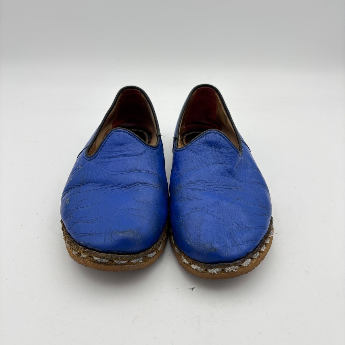Sabah Blue Leather Loafers Casual Chic US Mens 17 - 17.5 Sabah Size 49 Walker St. Sabah (Mens) main image 4