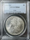 1884-CC Morgan Silver Dollar $1 Carson City, PCGS MS 64 #51229