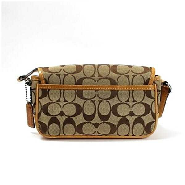 バッグ Coach Signature Brown Mini Satchel Bag Coach Mini Field Shoulder Bag Crossbody Signature Canvas