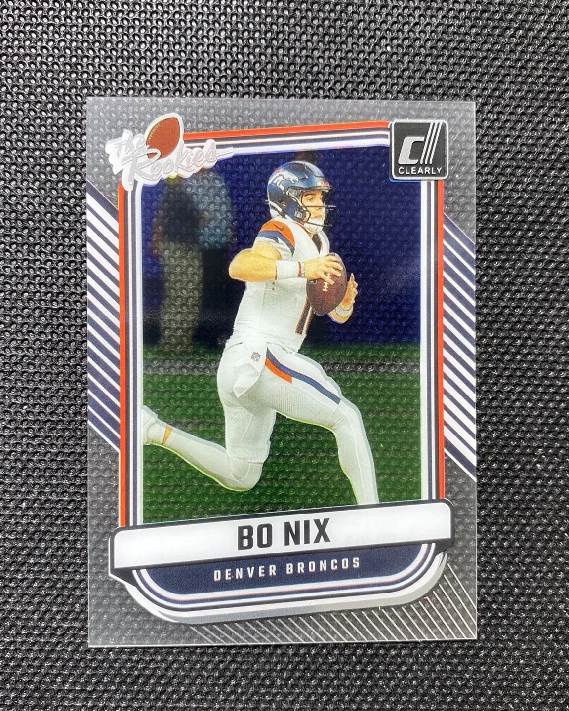 2024 Panini Clearly Donruss The Rookies RC #4 Bo Nix Broncos GL12
