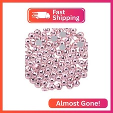 Beadsland Flat Back Crystal Rhinestones Round Gems for Nail Art and Craft Glue F