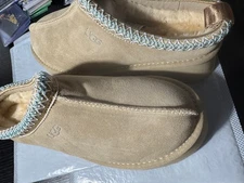 UGG Tazz II Women's Size 39 40 Platform Slippers Shoes - Sand Braided Blue NEW