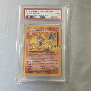 Pokémon TCG Charizard 4/102 Celebrations Classic Collection Holo English PSA 9