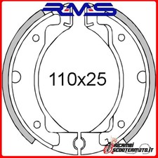 RMS BRAKE HANGERS Yamaha TT-R125M 125 2001 225120051#6