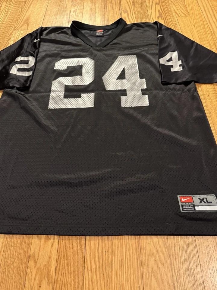 Camiseta de fútbol americano vintage de Charles Woodson #24 de los Oakland Raiders de la NFL (talla XL) Foto 2 de 4