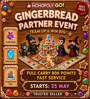 Monopoly_Partner_Event _Go  Gingerbread Partners   6 Hours full carry