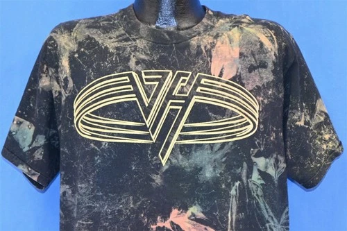 90s VAN HALEN BALANCE CONCERT TOUR ACID WASH TIE DYE 1990s vintage concert t-shirt, vintage, single stitch, B+ condition