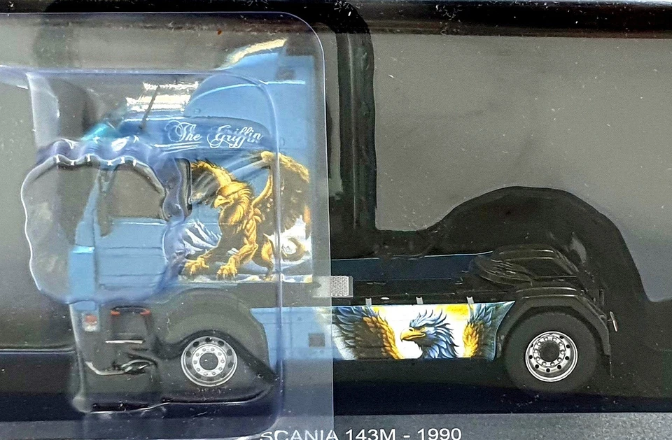 Hachette 1/43 Scale G1470004 - 1990 Scania 143M The Griffin - Met. Blue - Image 4 of 4