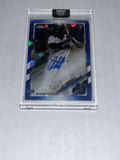 Jazz Chisholm 2021 Topps Chrome SAPPHIRE Blue Refractor Auto RA-JCH a YANKEES