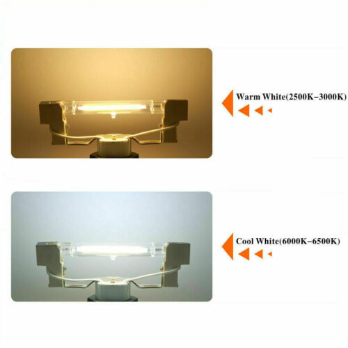 LED R7s 78mm 118mm Glasröhre Glühbirne COB Ersetzen Halogenlampe Dimmbar - Picture 3 of 15