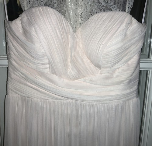 Lipsy Elsa Lace Sleeveless Mesh Maxi Dress NEXT. Nude Colour. Size 12 - Picture 11 of 11