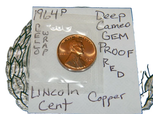 1964-P Lincoln Memorial Cent Proof — photo from the most recent tracked eBay sale