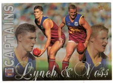 1998 AFL SIGNATURE SERIES CARD - 91 Alastair LYNCH & Michael VOSS (BRISBANE)