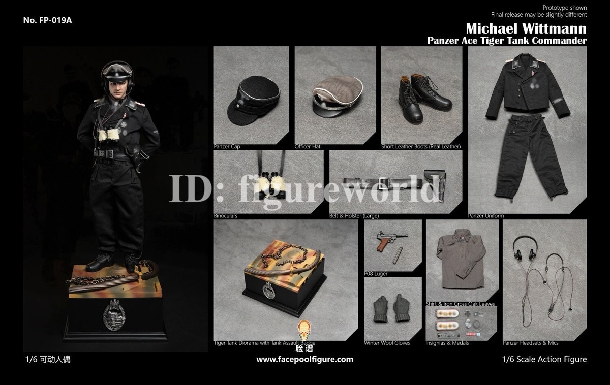 Pre-order Facepoolfigure FP019A 1/6 Panzer Ace Tiger Tank