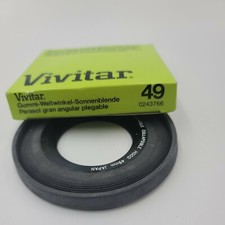 Vivitar Super Wide Angle Collapsible Lens Hood 49mm Made in Japan NEW