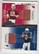 2002 Playoff Honors Rookie Tandems Cardinals Josh McCown / Patriots Rohan Davey