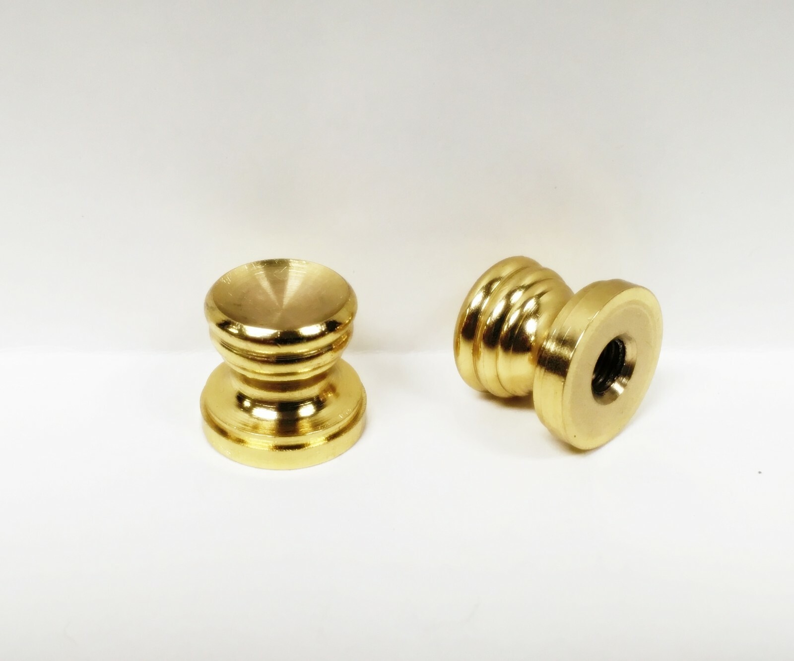 Lamp PartsFinial BasePEDESTAL STYLE W/CUPPolished Brass, Solid Brass