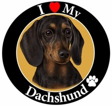 I love my Dachshund Magnet-black Use on vehicle, frig, locker, filecabinet 