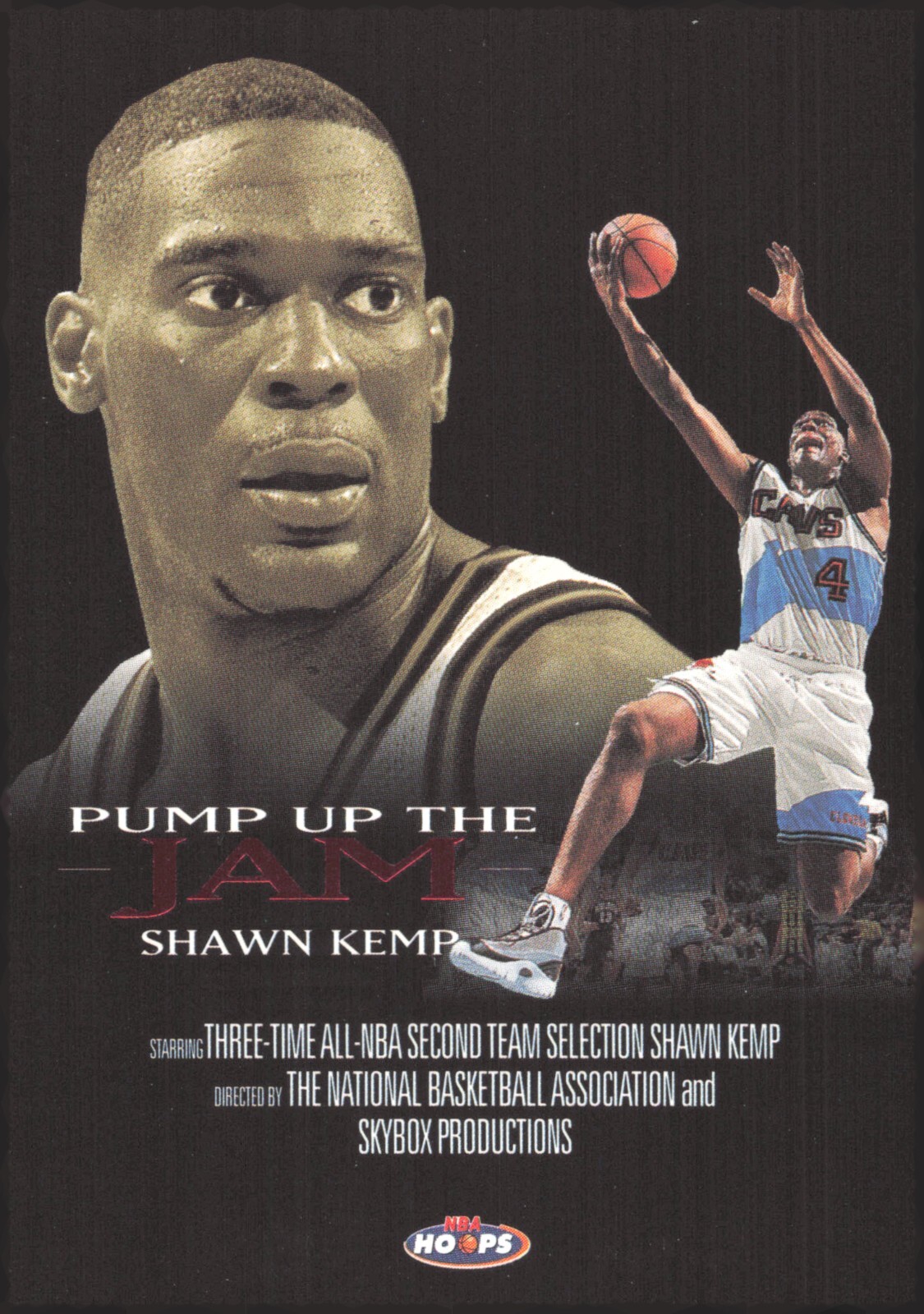 1998 Hoops Pump Up the Jam 8 PJ Shawn Kemp Cleveland Cavaliers Supersonics