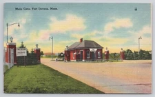 Main Gate House Fort Devens MA Massachusetts Postcard
