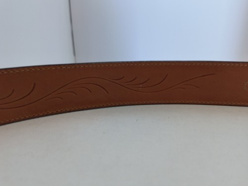 TONY LAMA BELT 42 Mens BEADED Hand Tooled LEATHER COWBOY WESTERN C40464 Vintage - Picture 10 of 12