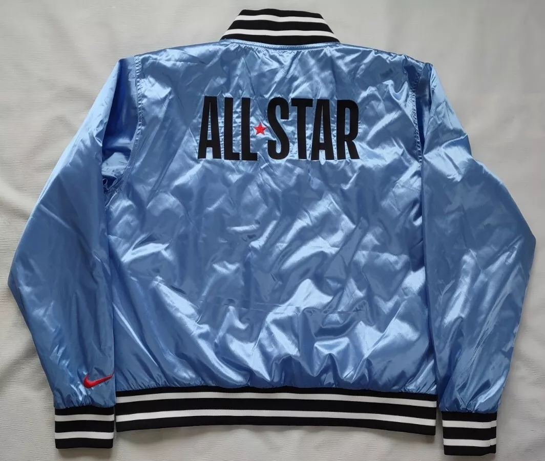NIKE 2020 CHICAGO NBA ALL STAR GAME COURTSIDE AUTHENTIC SATIN JACKET SIZE XL
