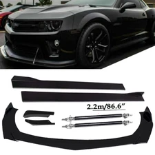 Front Bumper Lip Spoiler Splitter Car Body Rear For Chevy Camaro