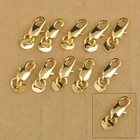 Wholesale SALE 18K Gold Filled Necklace Bracelet Findings Lobster Clasp Gifts