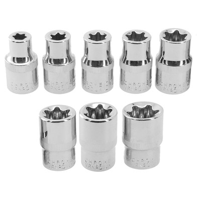 8 Piece E Type Socket Screwdriver ?C Torx Socket Set for Ratchet Wrench