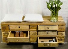 Cassettiera realizzata con  3 bancali 50x120 Epal  arredamento design 