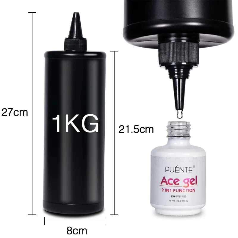 Revestimento base 250ml/500ml/1KG super top coat esmalte gel fosco absorver LED UV - Imagem 2 de 4